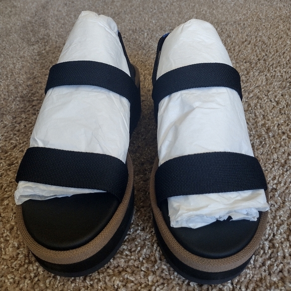 Rothy's Platform Wedge Ankle Strap Sandals NIB - Picture 10 of 13